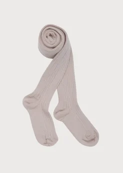 BOY Pepa London Dusky Pink Ribbed Tights (0mths-10yrs)