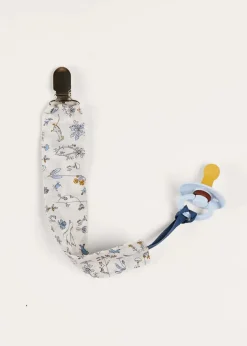 BOY Pepa London Ellis Dummy Clip in Blue Made with Liberty Fabric