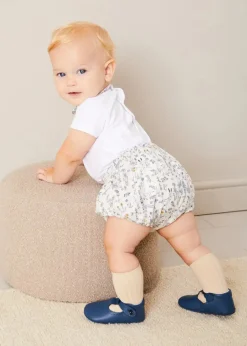 BOY Pepa London Ellis Floral Bloomer in Blue Made with Liberty Fabric (1m-3yrs)