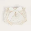 Pepa London Esme Floral Bow Detail Bloomers in White (1-12mths)