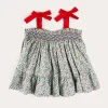 Pepa London Evelyn Floral Smock Detail Tie Strap Blouse in Red (4-10yrs)