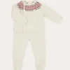 BOY Pepa London Fair Isle Knitted 2 Piece Set In Grey (1-9mths)