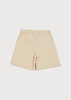 BOY Pepa London Faux Pocket Elasticated Waist Shorts in Ivory (12mths-4yrs)