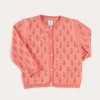 Pepa London Floral Openwork Cotton Cardigan in Pink (2-10yrs)