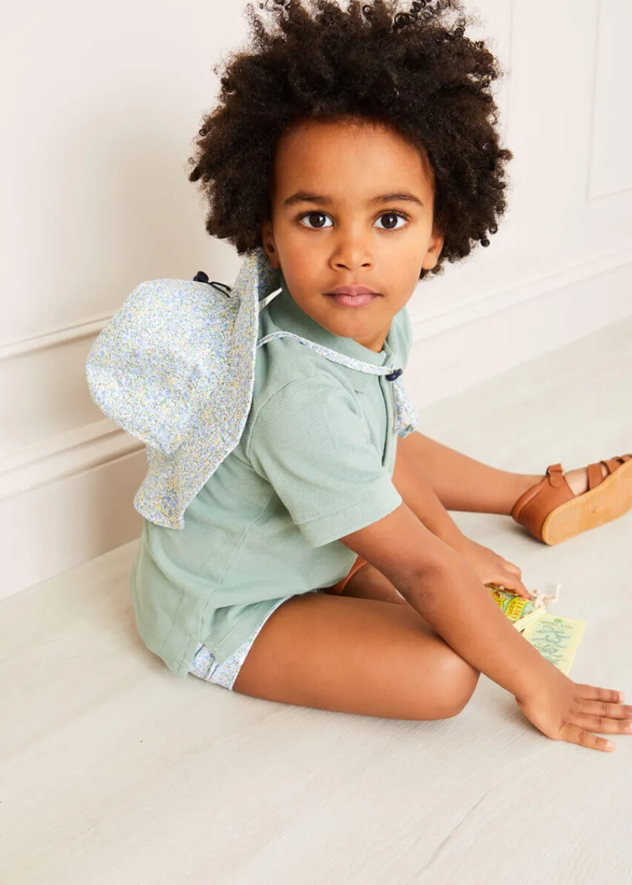 BOY Pepa London Floral Swim Shorts in Blue (12mths-6yrs)