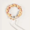 Pepa London Flower Pearl Detail Crown in Pink