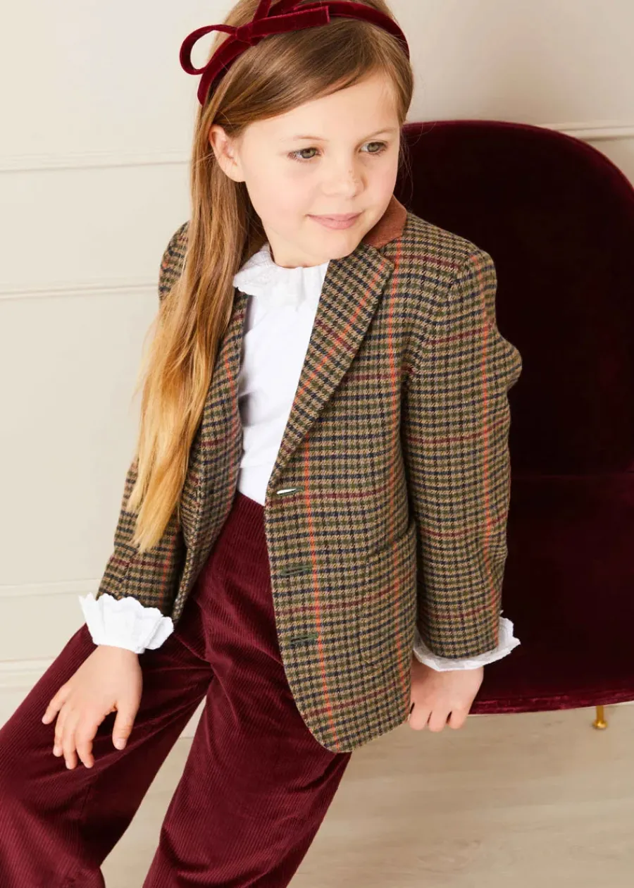 Pepa London Frill Collar Long Sleeve Top in White (18mths-10yrs)