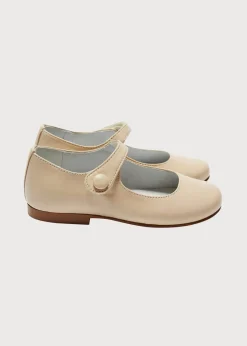 Pepa London Girl's Beige Leather Celebration Shoes (20-34EU)