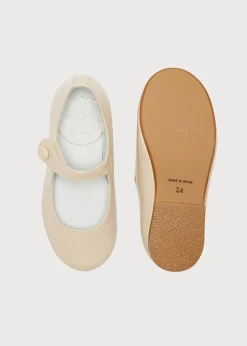 Pepa London Girl's Beige Leather Celebration Shoes (20-34EU)