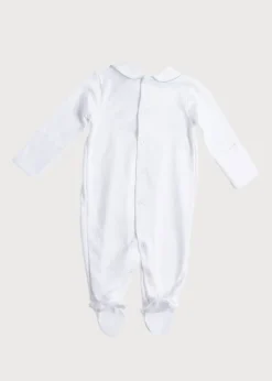 BOY Pepa London Green Hand Smocked Cotton All-in-One (0-18mths)
