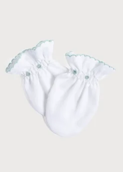 Pepa London Green Hand Smocked Mittens