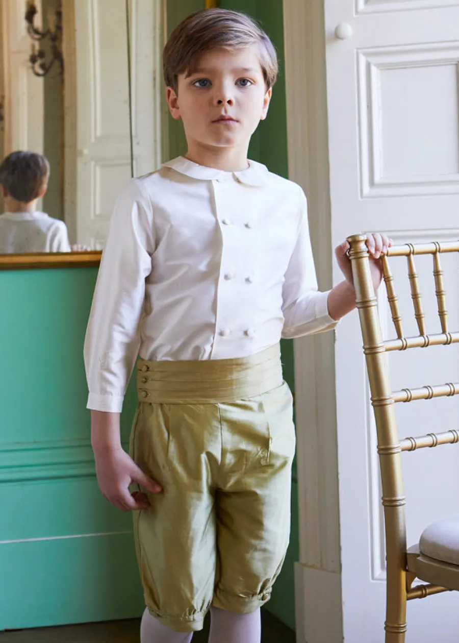 BOY Pepa London Green Silk Pageboy Knickerbockers (12mths-10yrs)