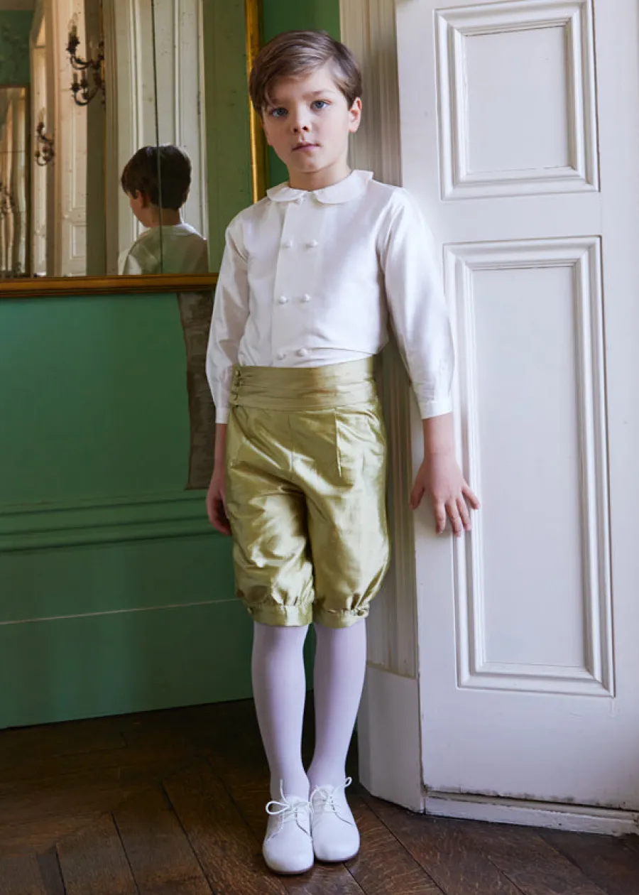 BOY Pepa London Green Silk Pageboy Knickerbockers (12mths-10yrs)