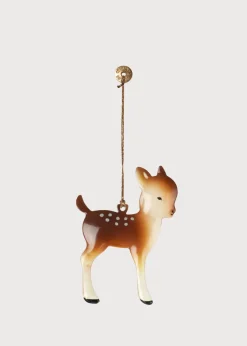 BOY Pepa London Hand Painted Bambi Christmas Ornament in Brown