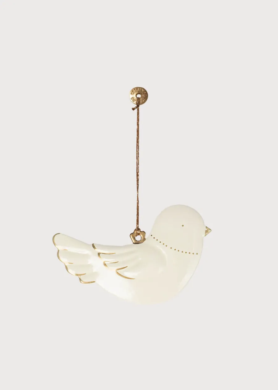 BOY Pepa London Hand Painted Dove Christmas Ornament in White