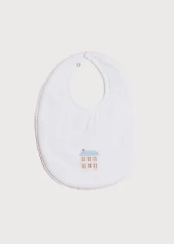 BOY Pepa London House Embroidered Cotton Bib