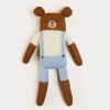 BOY Pepa London Knitted Bear Toy in Brown