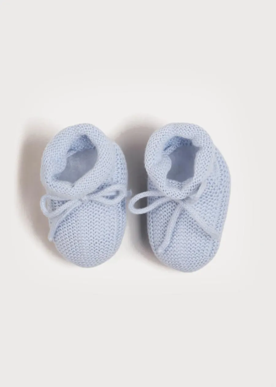 BOY Pepa London Knitted Booties in Blue