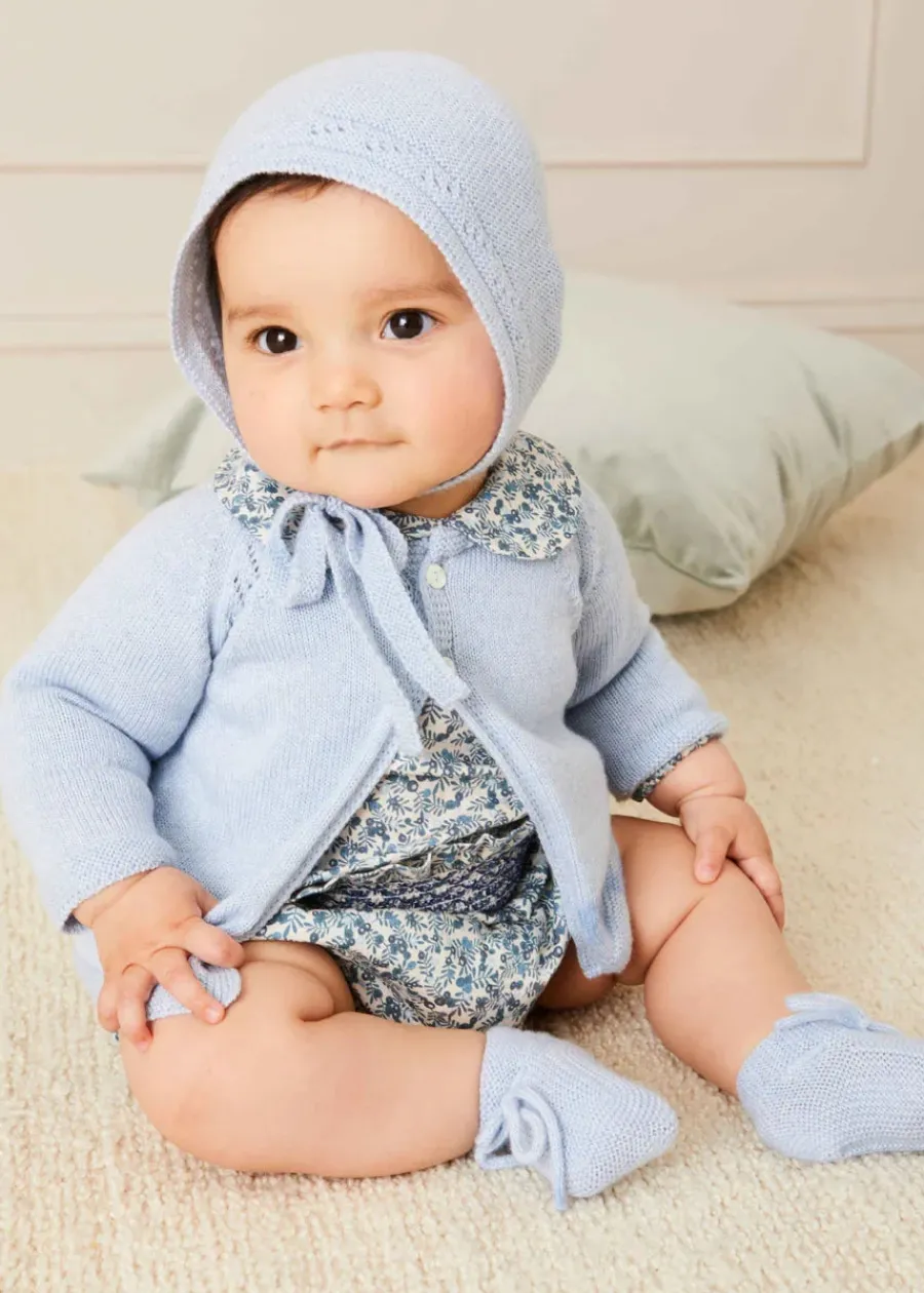 BOY Pepa London Knitted Booties in Blue