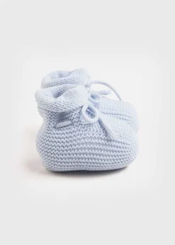 BOY Pepa London Knitted Booties in Blue