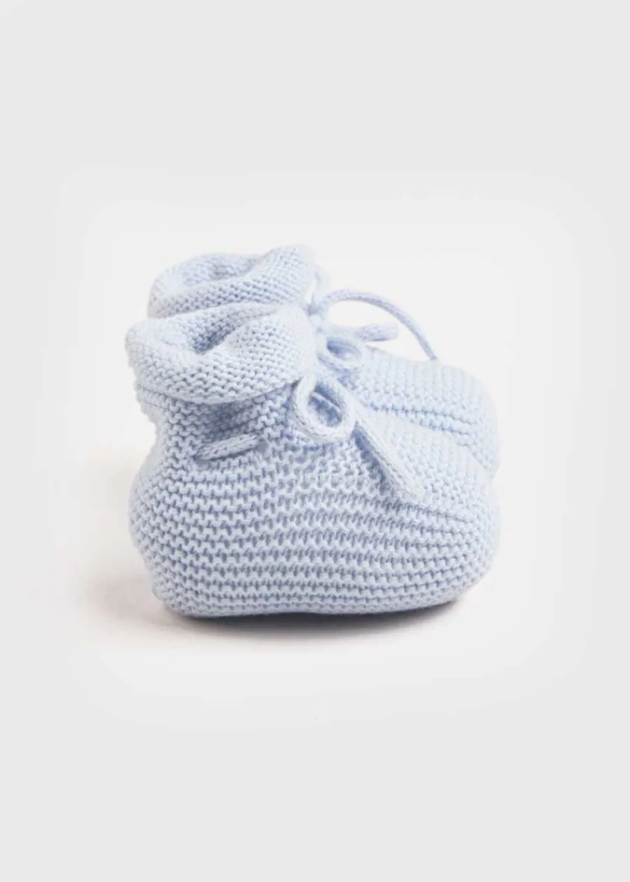 BOY Pepa London Knitted Booties in Blue