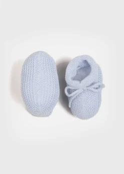 BOY Pepa London Knitted Booties in Blue