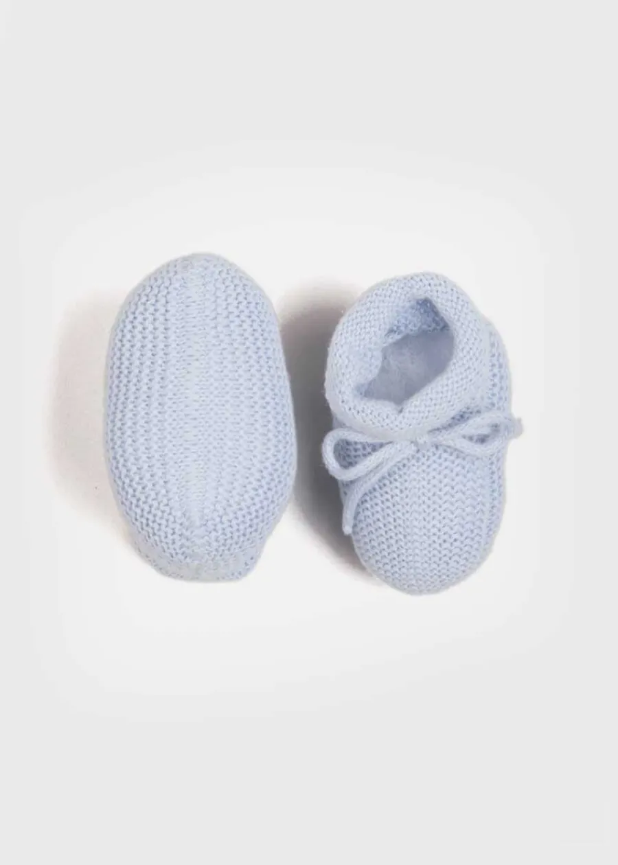 BOY Pepa London Knitted Booties in Blue