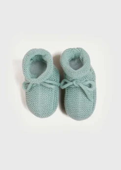 BOY Pepa London Knitted Booties in Green