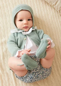 BOY Pepa London Knitted Booties in Green