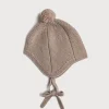 BOY Pepa London Knitted Merino Wool Winter Bonnet in Oatmeal (S-L)