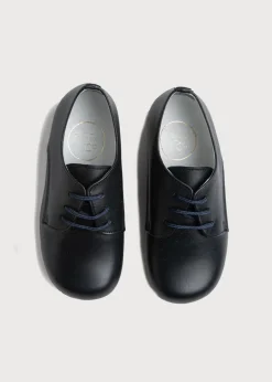 BOY Pepa London Leather Lace-Up Navy Shoes (20-34EU)