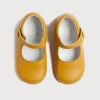 Pepa London Leather Mary Jane Baby Shoes in Mustard (20-24EU)