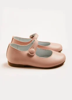 Pepa London Leather Mary Jane Shoes in Pink (24-34EU)