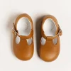 BOY Pepa London Leather T-Bar Baby Shoes in Brown (20-26EU)