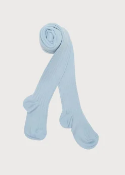 BOY Pepa London Light Blue Ribbed Tights (0mths-10yrs)
