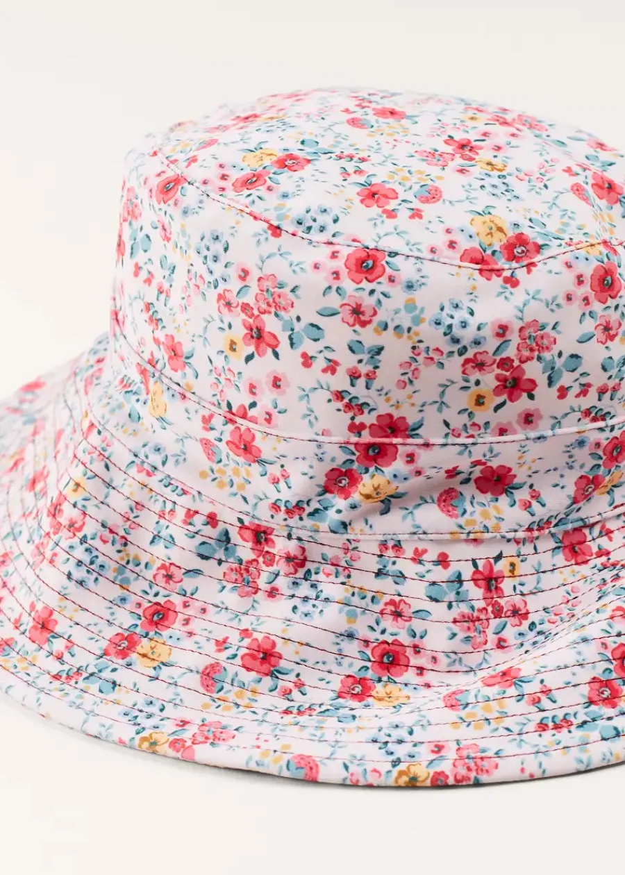 BOY Pepa London Louisa Floral Beach Hat in Pink (S-M)