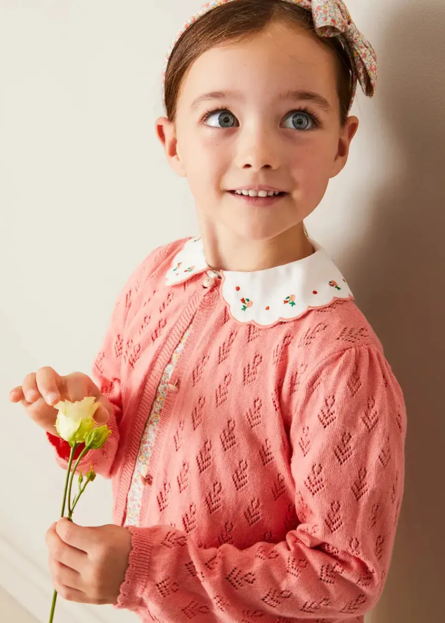 BOY Pepa London Mabel Floral Hairband in Coral