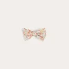 BOY Pepa London Mabel Floral Small Bow Hair Clip in Coral