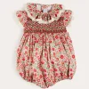 Pepa London Margot Floral Romper in Red Made with Liberty Fabric (6m-2yrs)