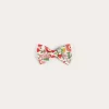 BOY Pepa London Margot Floral Small Bow Clip in Red Made with Liberty Fabric