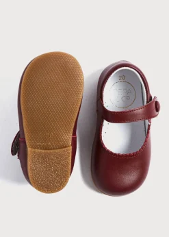 Pepa London Mary Jane Baby Shoes in Burgundy (20-24EU)