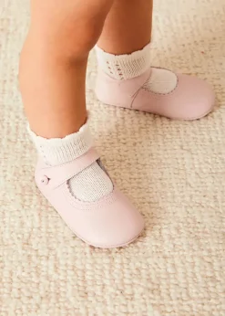 BOY Pepa London Mary Jane Pram Shoes in Pink (17-20EU)