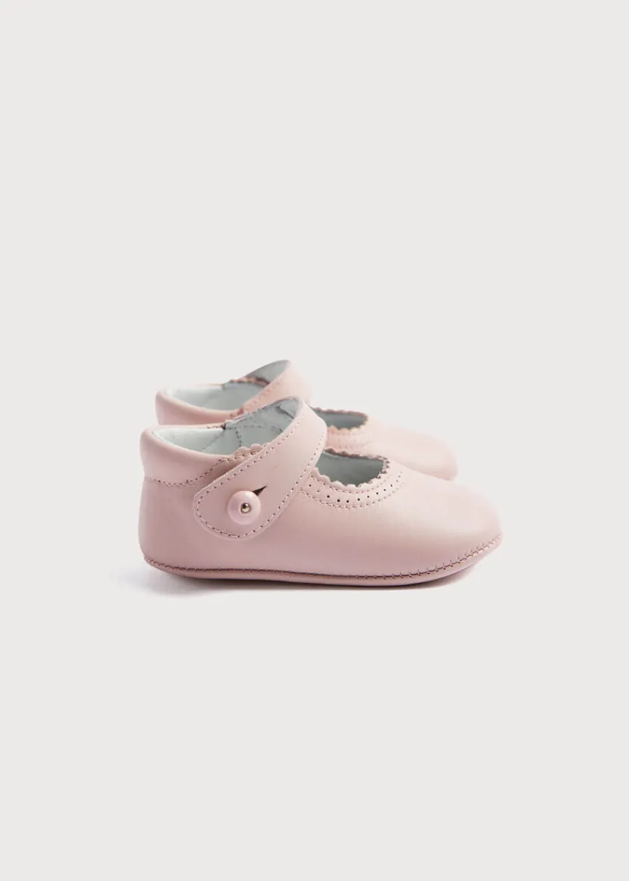 BOY Pepa London Mary Jane Pram Shoes in Pink (17-20EU)