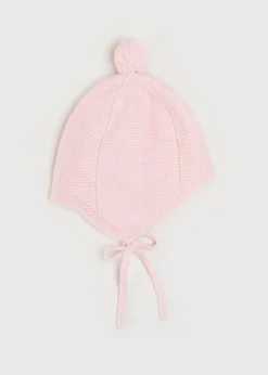 BOY Pepa London Merino Wool Pom Pom Hat In Pink (S-L)