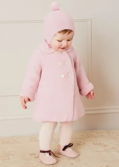 BOY Pepa London Merino Wool Pom Pom Hat In Pink (S-L)