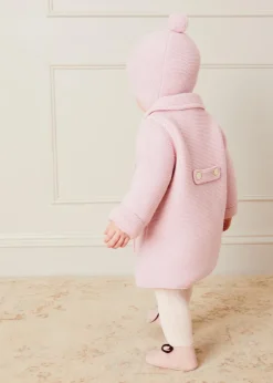 BOY Pepa London Merino Wool Pom Pom Hat In Pink (S-L)