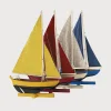 BOY Pepa London Multi Coloured Wooden Sailing Boat (Set Of 4)