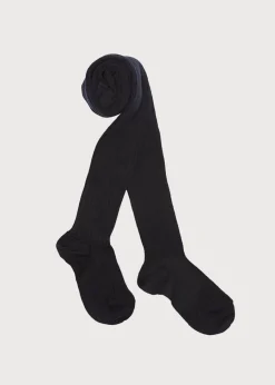 BOY Pepa London Navy Ribbed Tights (3mths-10yrs)