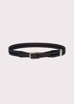 BOY Pepa London Navy Striped Belt