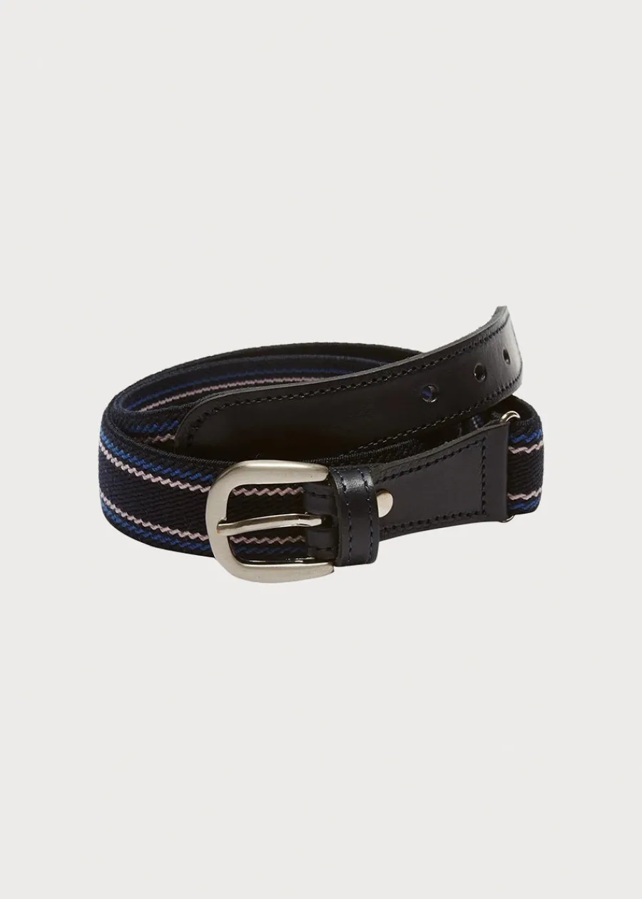BOY Pepa London Navy Striped Belt
